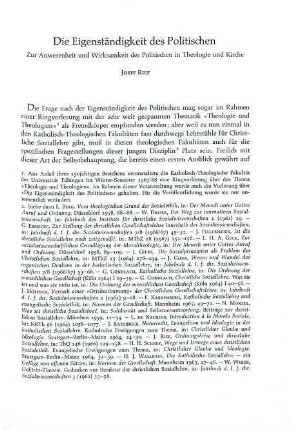 39-52 Die Eigenständigkeit des Politischen