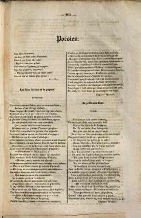 Journal des anecdotes anciennes, modernes et contemporaines, 1. 1833/34, Livr. 5