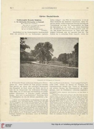 3: Großherzoglich Hessische Hofgärten : der Schlossgarten (Herrengarten) zu Darmstadt