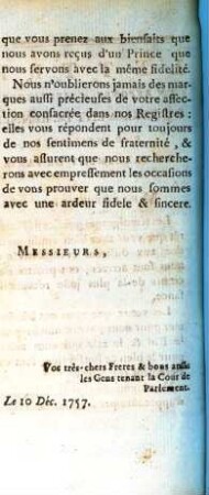 Lettre En Reponse A Messieurs Du Parlement De Rennes Par Messieurs Du Parlement De Paris