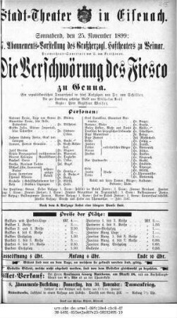 Die Verschwörung des Fiesco zu Genua
