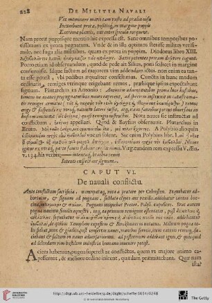 Caput VI: De nauali conflictu