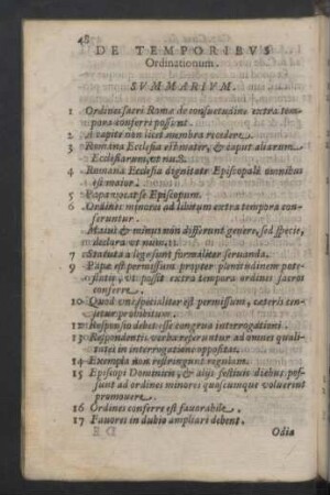 De Temporibus ordinationum.
