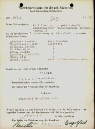 Neher, Karl