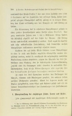 I.1.1. Wurzelmessung der einjährigen Fichte, Tanne und Kiefer