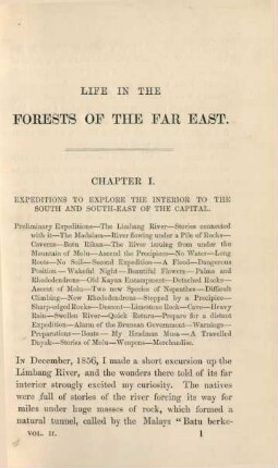 Chapter I. Expeditions to explore the interior to the South and South-East of the capital