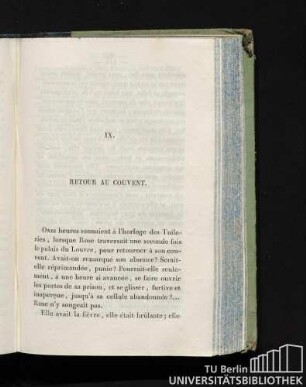 IX. Retour Au Couvent.