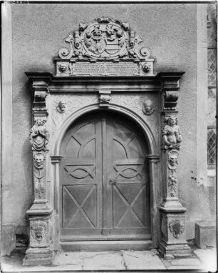 Neckarbischofsheim Evangelische Stadtkirche Westportal (1610-1612)