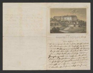 Zwei Briefe von Lujo Brentano, 1858, ein Brief von Claudia Brentano, an ihre Schwester Sophie (Funck-)Brentano, 1867, sowie ein undatierter Brief von Gretchen Kunzmann an Sophie Funck-Brentano
