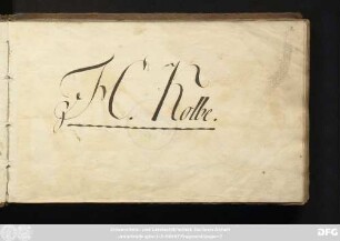 Der Freundschaft gewidmet : Stammbuch Johann Heinrich Kolbe
