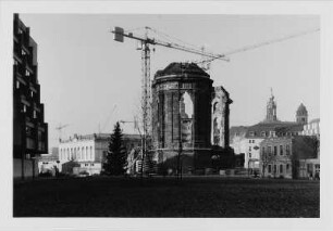 Blick auf die Ruine der Frauenkirche