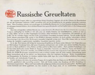 Russische Greueltaten