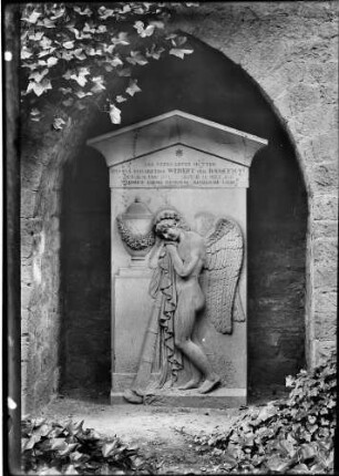 Heidelberg Peterskirche Grabstein Johanna Elisabeth Weisert geborene Bassermann (gestorben 1828)