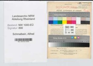 Entnazifizierung Alfred Schmalbein, geb. 17.02.1894 (Gastwirt)