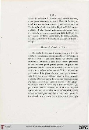 Maniera di rinvenire i Vasi
