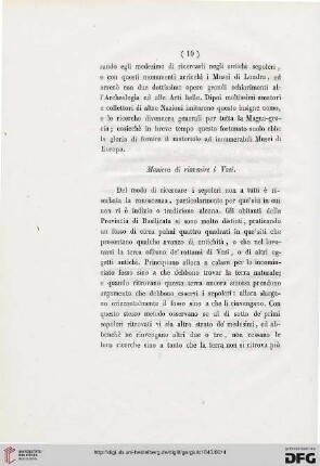 Maniera di rinvenire i Vasi