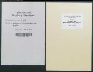 Tilgung der durch die französische Invasion von 1757 / 1758 entstandenen Kriegsschulden der Stadt Bünde