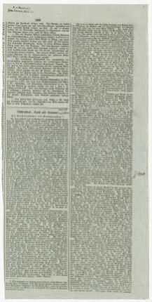 Notizen und Excerpte zur Geschichte der Weltansicht nebst Zeitungsausschnitt in einem Umschlag