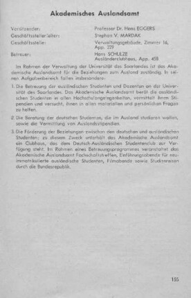 Akademisches Auslandsamt