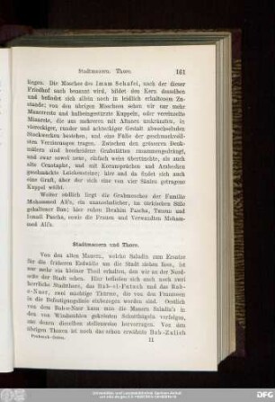 Stadtmauern und Thore.