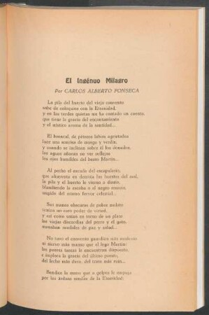 El Ingénuo Milagro