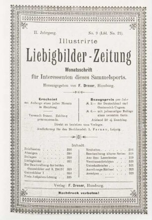 II. Jahrgang. No. 9 (Lfd. No. 21). (Hamburg, 1. September 1897.)