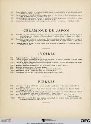Céramique du Japon (Nr. 252-254)