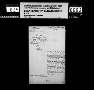 Schuldenwesen der Stiftungspflege Iggingen