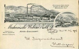 Errichtung einer mechanischen Weberei in Hottingen durch die Spinnerei und Weberei Schönau/Wiesental