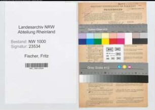 Entnazifizierung Fritz Fischer, geb. 05.11.1907 (Vers.Angest.)