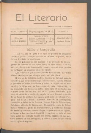 1916,1,21: serie 2, tomo 1, número 21 (agosto 19 de 1916)