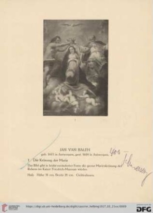 [Gemälde alter Meister] (Nr. 1-45)