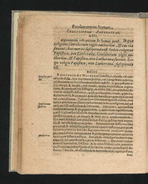 Fundamentum Sextum. Conciliorum Authoritas.