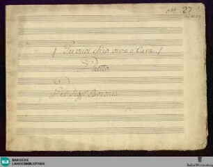 Artaserse. Excerpts - Don Mus.Ms. 217 : S (2), strings