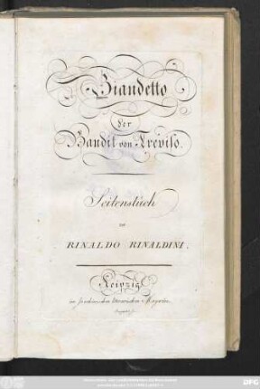 Biandetto, der Bandit von Treviso : Seitenstück zu Rinaldo Rinaldini