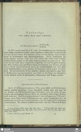 Nachträge : (zum zweiten Bande dieses Lehrbuchs)