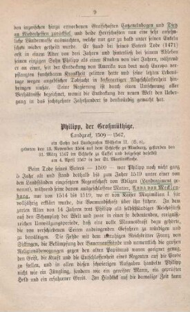 Philipp, der Großmüthige, Landgraf, 1509 - 1567