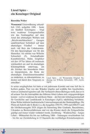 Liesel Spies – ein Kenzinger Original