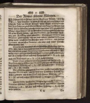 Der Römer silberne Müntzen