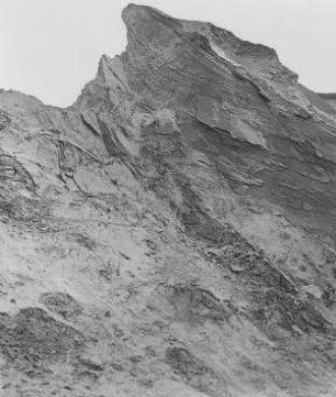 Tongrube mit Faltung der Schichten durch Eisdruck, Glindow