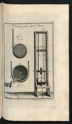 Machine pour elever l'Eau. Num. 22. Tab. LXI.