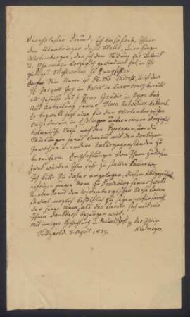 Carl Friedrich Kielmeyer an Georges Cuvier