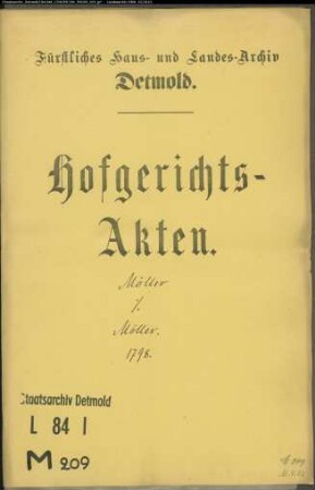Möller, Amalie Elisabeth und Marie Elisabeth Riesenberg geb. Möller auf der Pivitsheide gegen Töns Möller auf der Pivitsheide - Verwaltung der Möllerschen Stätte