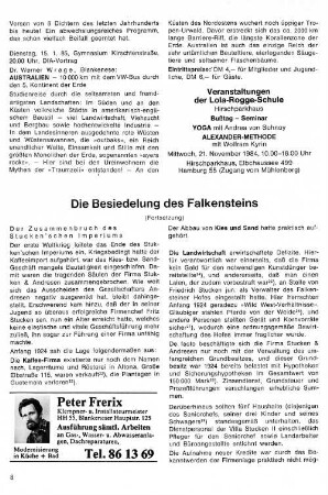 Die Besiedlung des Falkensteins : (Fortsetzung)