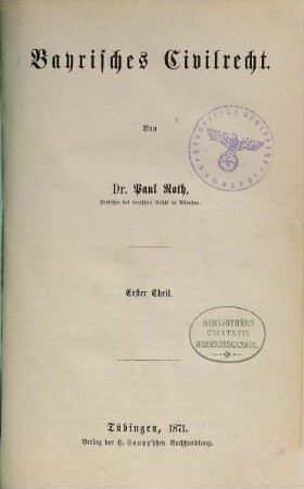 Bayrisches Civilrecht, 1