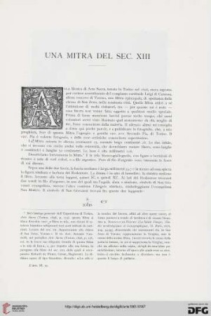 4: Una mitra del Sec. XIII