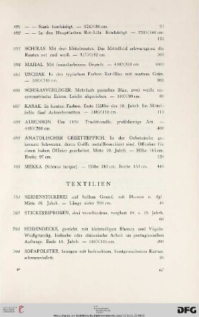 Textilien (Nr. 701-707)
