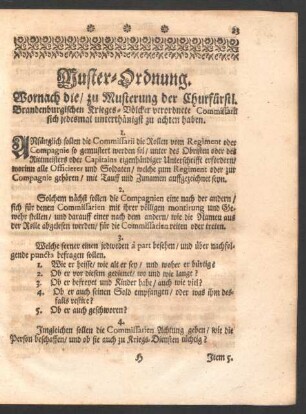 Muster-Ordnung.