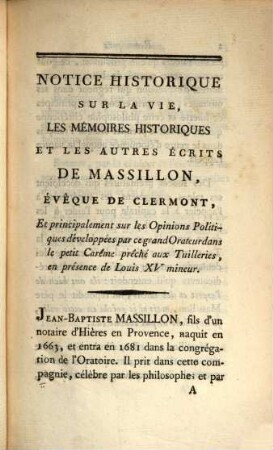 Mémoires de la minorité de Louis XV.