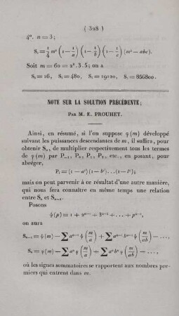 Note sur la solution précédente.